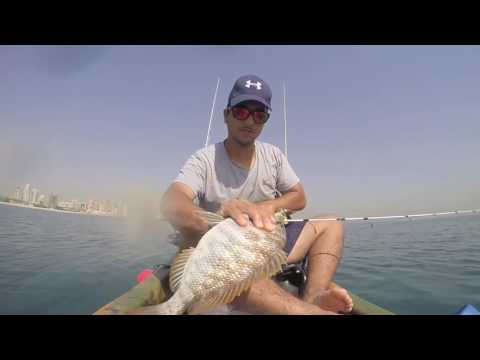 Kayak light jigging in Kuwait