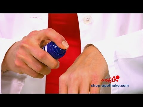 Sie haben sich verletzt? Das Sprühpflaster von Hansaplast bietet schnellen Schutz!