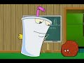 Shake teaches Meatwad about sex.
