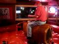 Bama Fan Riding a Mechanical Bull