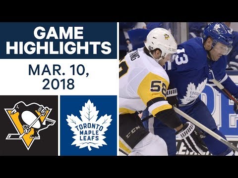 Video: NHL Game Highlights | Penguins vs. Maple Leafs - Mar. 10, 2018