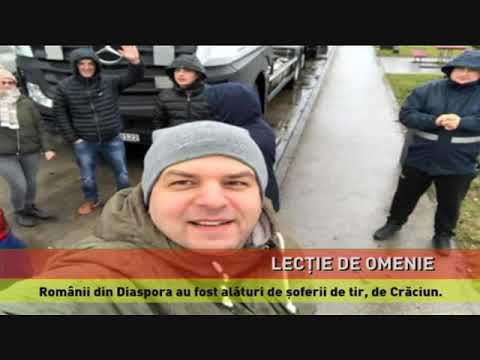 De Crăciun, românii din Diaspora au fost alături de șoferii de tir