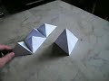 pyramides cube tetraèdres pliages