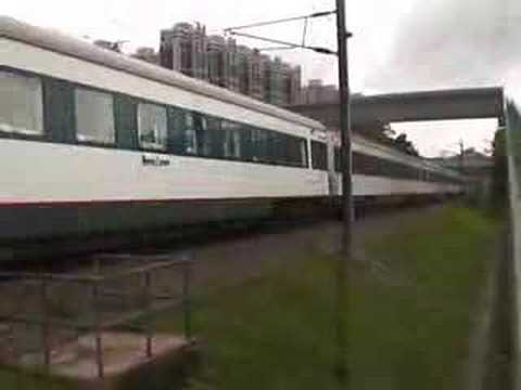 SS8 0173 牽引 T99次駛經粉嶺塘坑村行人天橋