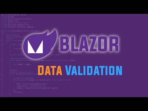 Watch “Getting Started Blazor Web Framework Data Validation Using ...