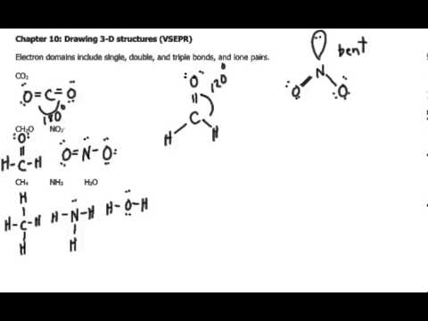 how to draw vsepr shapes