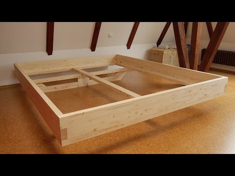 DIY Massivholz-Bett selber bauen