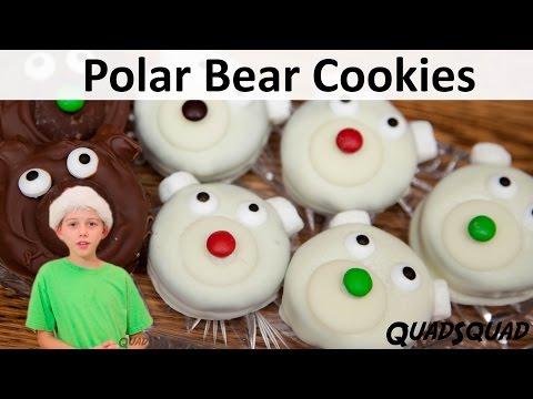 Polar Bear Christmas Cookies - Kitchen Adventures with Ethan