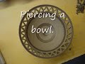 Piercing / Carving Technique on a clay pottery Bowl : Demonstration Ingleton Pottery