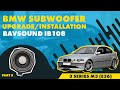 BMW Subwoofer Install: BSW ib108, 3 Series, M3 E36 - X of X