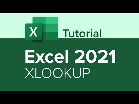 Excel 2021 XLOOKUP Tutorial