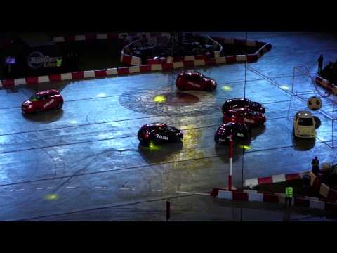 gearlive - Top Gear Live cars play ball. Warsaw 2013. Team Poland vs Team England. Poland wins at home!