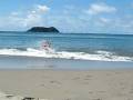 Tyler skimboarding at Manuel Antonio
