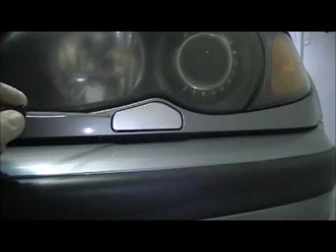 how to fit bmw headlight washer cover