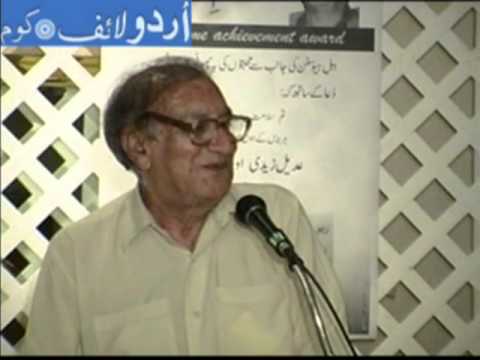 urdu poetry - Famous Urdu poet Ahmad Faraz visits Houston Texas in 2005 where Adeel Zaidi had arranged a evening with him. Ahmed Farz was presented an award and at the end...