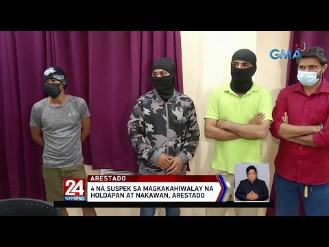 4 na suspek sa magkakahiwalay na holdapan at nakawan, arestado | 24 Oras Weekend