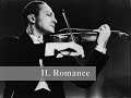 violin concerto in d major, op. 35

i. moderato nobile
ii. romance
iii. finale: allegro assai vivace

composer: erich wolfgang korngold (1897-1957)
performer: jascha heifetz (1901-1987)
conductor: efrem kurtz (1900-1995)
orchestra: new york philharmonic orchestra

written: 1945

recorded on: march 30, 1947