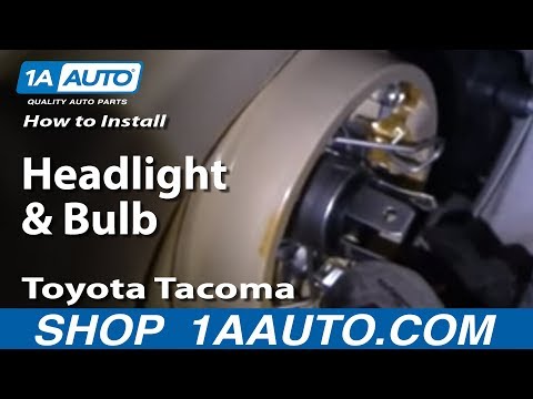 How To Install Replace Headlight and Bulb Toyota Tacoma 01-04 1AAuto.com