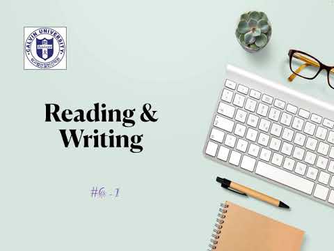 [Calvin University] Reading and Writing 6-1