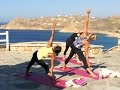 A luxury yoga retreat in Mykonos Greece: beach ...