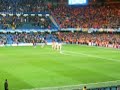 Apoel Nicosia supporters after Champions league game against Chelsea 8/12/2009