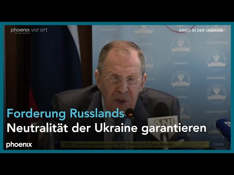 Außenminister Sergei Lawrow (Russland) zu Gesp ...