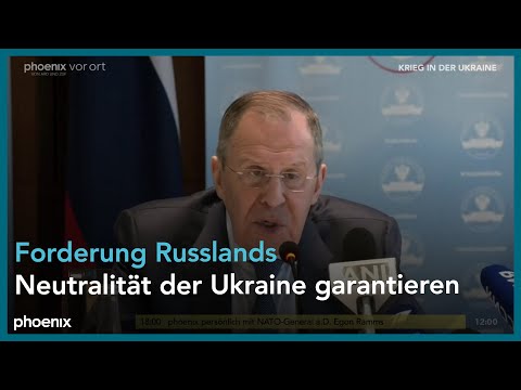 Auenminister Sergei Lawrow (Russland) zu Gesprchen  ...