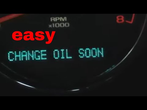how to reset gm oil change light