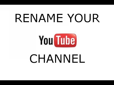 how to change your youtube name