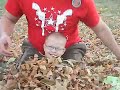 Zachary's first leafy adventure
