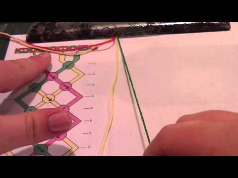 how to read friendship bracelet patterns