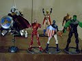 THE YOUNG AVENGERS, ARCHIE MANNING, POWERGIRL, ROBOTMAN, TASKMASTER, NINJA MANBAT AND TWO 3 INCHERS