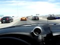Lexus ISF Twin Turbo cruising with Lambo LP640