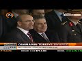 ABD Baskani Barack Obama Türkiye Ziyaretini Istanbul'da Sonlandirarak Ulkesine Döndü... Air FOrce One... US President Barack Obama departs from Turkey US President Barack Obama departed from Turkey on Tuesday. At his two-day visit to Turkish capital Ankara and İstanbul, Obama met Turkish President Abdullah Gül and Prime Minister Recep Tayyip Erdoğan. He also addressed the Turkish Parliament in the Turkish capital and had meetings with Turkish opposition leaders. Obama later headed to ...
