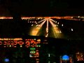 Airbus 320 landing at night