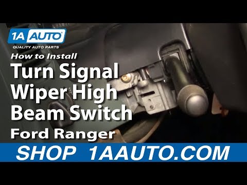 How To Install Replace Turn Signal Wiper High Beam Switch Ford Ranger 95-98 1AAuto.com