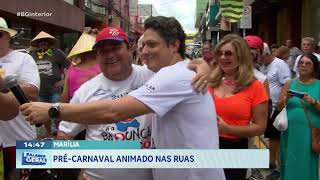 Marília: Pré-Carnaval animado nas ruas