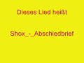 Shox Abschiedsbrief Shox Abschiedsbrief