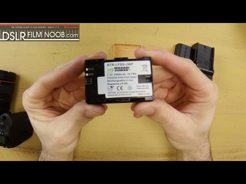 how to spot a fake canon lp-e6 battery