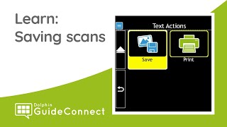 Learn GuideConnect: Scanner and Camera - Save Scanned Document