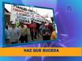 Trabajadores portuarios realizan marcha contra empresa chilena