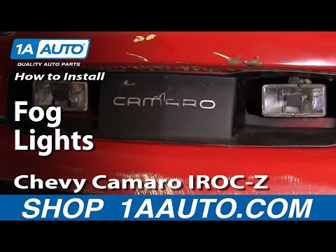 How To Install Repair Replace Fog Lights Chevy Camaro IROC-Z 1AAuto.com