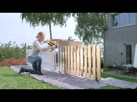 video-linktoworks-How to spray paint a fence with a WAGNER paint sprayer...
