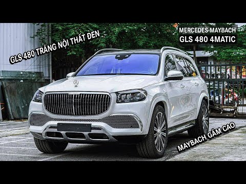 GLS 480 Maybach màu Trắng nội thất Đen. GLS 480, chiếc Maybach gầm cao đầu tiên của Mercedes.