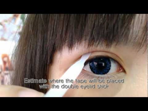 how to apply double eyelid tape