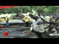 Gas Tanker Truck Crashes in Mass.; Driver Dies