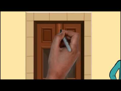 how to attach wreath to glass door