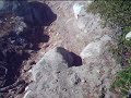Rocky singletrack trail.