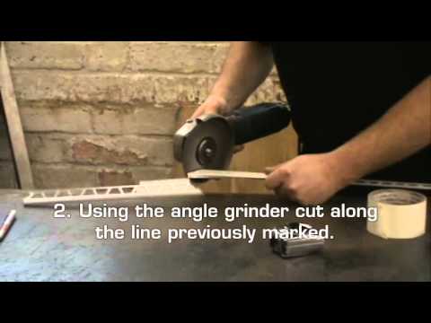 how to fit tile trim