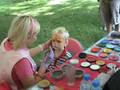 Pink Polly Face Painting Fun (A Quick Tiger)